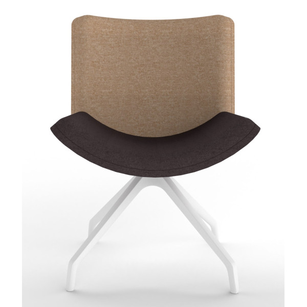 Review Upholstered Square Back Chair With Pyramid Base